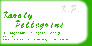 karoly pellegrini business card